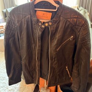 Black Leather Performance Jacket